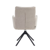 Exquisa Esszimmerstuhl - Beige Bouclé
