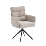 Exquisa Esszimmerstuhl - Beige Bouclé