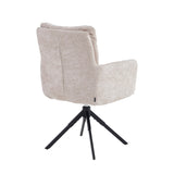 Exquisa Eetkamerstoel - Beige Chenille