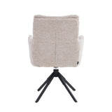 Exquisa Eetkamerstoel - Beige Chenille