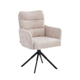 Exquisa Eetkamerstoel - Beige Chenille