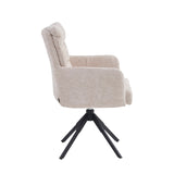 Exquisa Eetkamerstoel - Beige Chenille