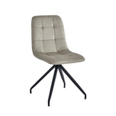 Farucci Esszimmerstuhl - Beigefarbener Samt