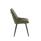 Nordi Eetkamerstoel - Groen Microfiber