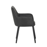 Jay Eetkamerstoel - Antraciet Microfiber