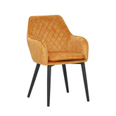 Jay Esszimmerstuhl - Ockergelber Adore-Samt