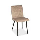 Joyce Esszimmerstuhl - Beigefarbener Samt