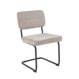 Kita Esszimmerstuhl – Beige – Gewebter Stoff
