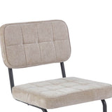 Kita Esszimmerstuhl – Beige – Gewebter Stoff