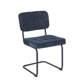 Kita Esszimmerstuhl – Blau – Gewebter Stoff