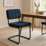 Kita Esszimmerstuhl – Blau – Gewebter Stoff