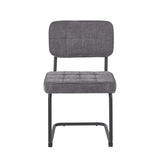 Kita Esszimmerstuhl – Grau – Gewebter Stoff