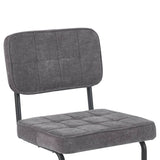Kita Esszimmerstuhl – Grau – Gewebter Stoff