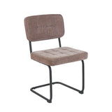 Kita Esszimmerstuhl – Taupe – Gewebter Stoff