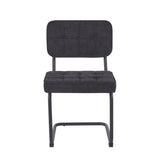 Kita Esszimmerstuhl – Schwarz – Gewebter Stoff