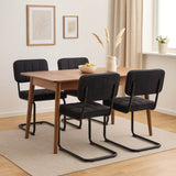 Kita Esszimmerstuhl – Schwarz – Gewebter Stoff