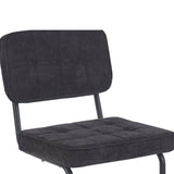 Kita Esszimmerstuhl – Schwarz – Gewebter Stoff