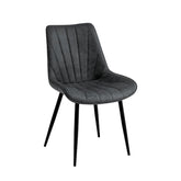 Lesedi Eetkamerstoel - Antraciet Microfiber