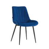 Lesedi Eetkamerstoel - Blauw Velvet