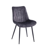 Lesedi Esszimmerstuhl - Ockergelber Samt