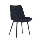 Lesedi Eetkamerstoel - Zwart Velvet
