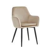 Levan Esszimmerstuhl - Beigefarbener Samt