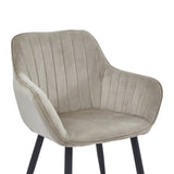 Luna Eetkamerstoel - Beige Velvet