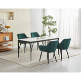 Luna Esszimmerstuhl – Grün – Samt