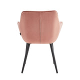 Luna Eetkamerstoel - Roze Velvet
