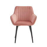 Luna Eetkamerstoel - Roze Velvet