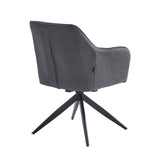 Lungo Eetkamerstoel - Antraciet Microfiber
