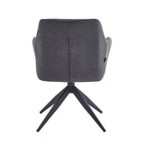 Lungo Eetkamerstoel - Antraciet Microfiber