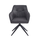 Lungo Eetkamerstoel - Antraciet Microfiber