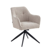 Lungo Eetkamerstoel - Beige Boucle