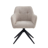 Lungo Esszimmerstuhl - Beige Bouclé