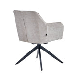 Lungo Eetkamerstoel - Beige Chenille