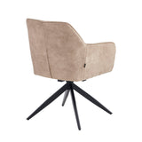 Lungo Eetkamerstoel - Beige Microfiber