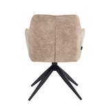 Lungo Eetkamerstoel - Beige Microfiber