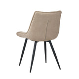 Manila Dining Chair - Beige Microfiber