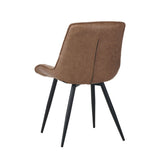 Manila Eetkamerstoel - Cognac Microfiber