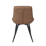Manila Eetkamerstoel - Cognac Microfiber