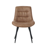 Manila Eetkamerstoel - Cognac Microfiber