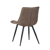 Manila Eetkamerstoel - Taupe Microfiber