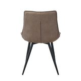 Manila Eetkamerstoel - Taupe Microfiber