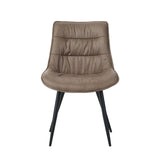 Manila Eetkamerstoel - Taupe Microfiber