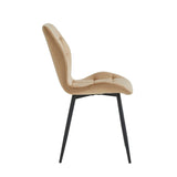 Manny Eetkamerstoel - Beige Velvet