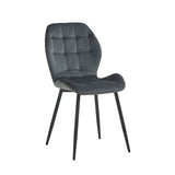 Manny Eetkamerstoel - Grijs Velvet