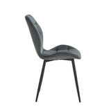Manny Eetkamerstoel - Grijs Velvet