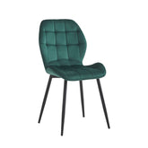 Manny Esszimmerstuhl - Grüner Samt