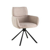 Marta Eetkamerstoel - Taupe Linnen